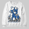 Jordan 12 “Blueberry” DopeSkill Sweatshirt MOMM Bear Graphic Streetwear - White