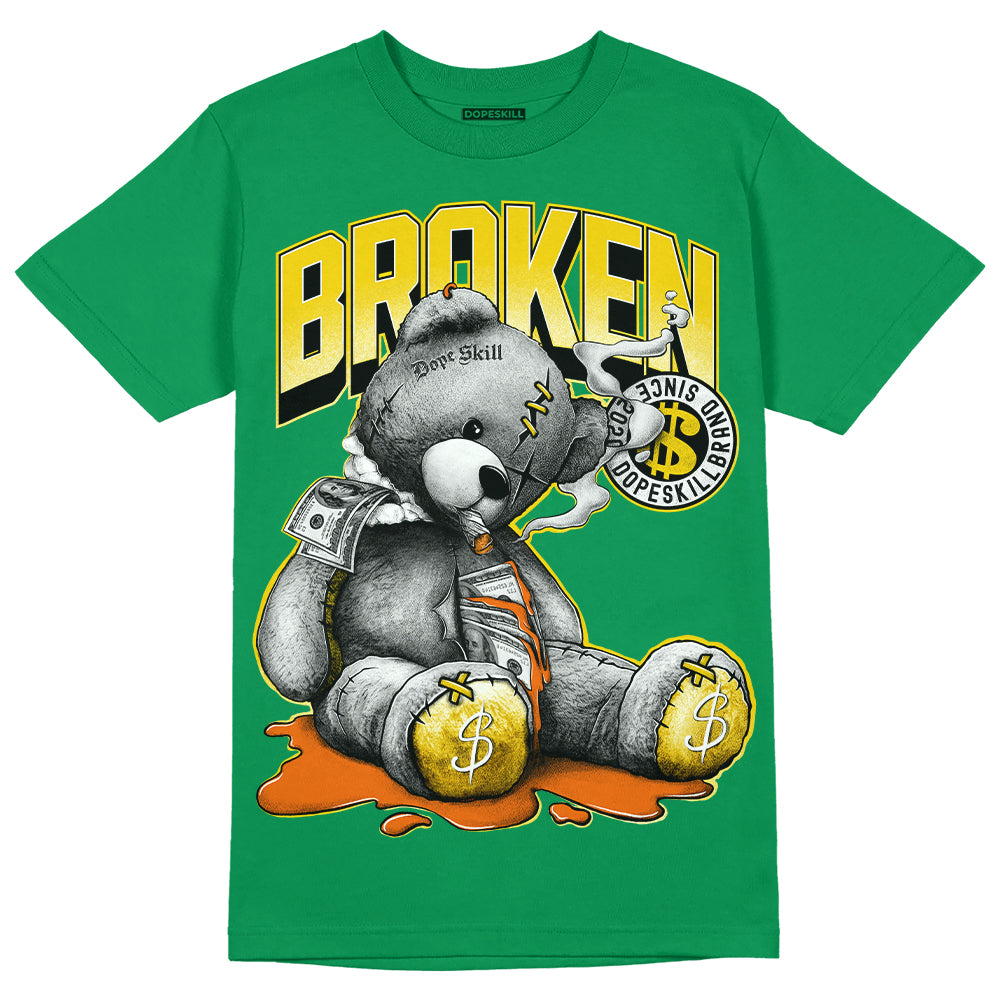 Green Sneakers DopeSkill Green T-shirt Sick Bear Graphic Streetwear 