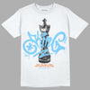 Dunk Low Futura University Blue DopeSkill T-Shirt King Chess Graphic Streetwear - White