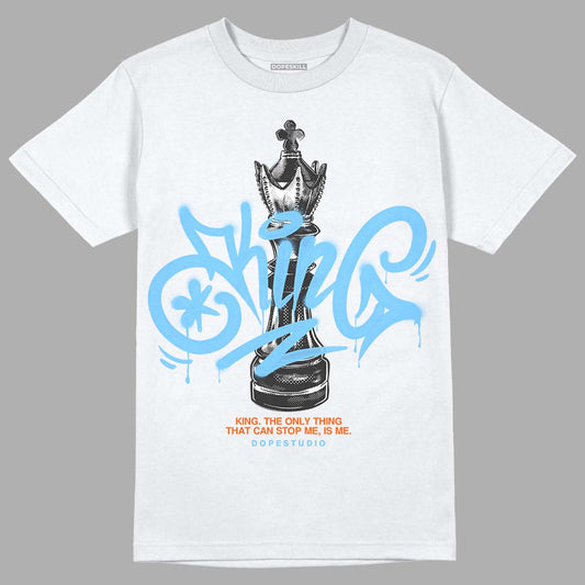 Dunk Low Futura University Blue DopeSkill T-Shirt King Chess Graphic Streetwear - White