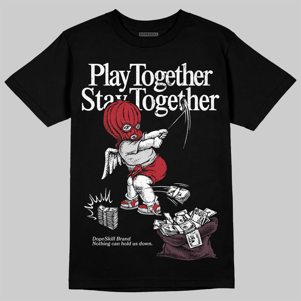 New Balance 1906R Silver Classic Crimson DopeSkill T-Shirt Play together, Stay together Graphic Streetwear - Black