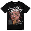 Jordan 13 “Dune Red” DopeSkill T-Shirt Never Stop Hustling Graphic Streetwear - Black