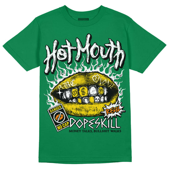 Jordan 5 “Lucky Green” DopeSkill Green T-Shirt Hot Mouth Graphic Streetwear