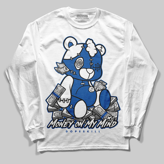 Jordan 12 “Blueberry” DopeSkill Long Sleeve T-Shirt MOMM Bear Graphic Streetwear - White