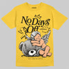 Jordan 5 'Tokyo' DopeSkill T-Shirt New No Days Off Graphic Streetwear - Gold