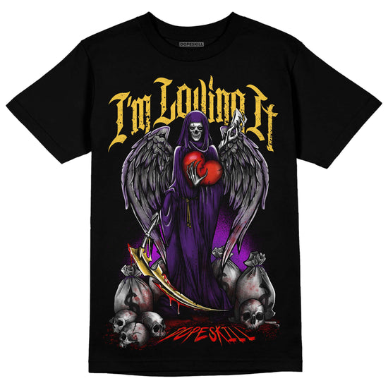 Jordan 12 “Field Purple” DopeSkill T-Shirt New I'm Loving It Graphic Streetwear - Black