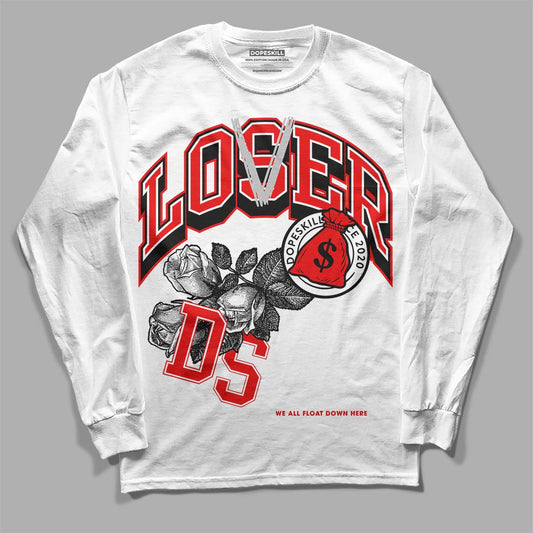 Jordan 12 “Cherry” DopeSkill Long Sleeve T-Shirt Loser Lover Graphic Streetwear - White