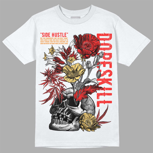 Jordan 5 "Dunk On Mars" DopeSkill T-Shirt Side Hustle Graphic Streetwear - White