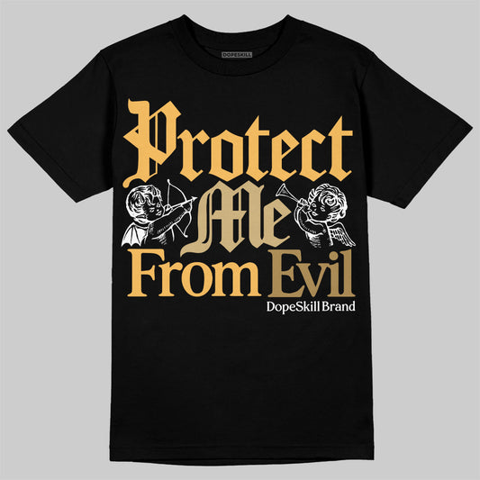 Jordan 6 “Pearl” DopeSkill T-Shirt Protect Me From Evil Graphic Streetwear - Black