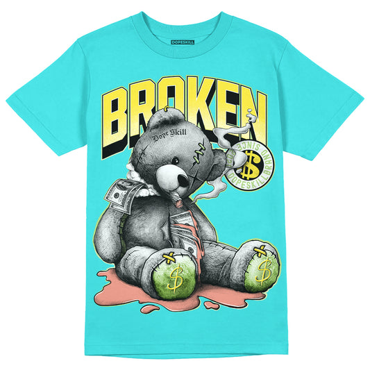 New Balance 9060 “Cyan Burst” DopeSkill Virtual Blue T-Shirt Sick Bear Graphic Streetwear