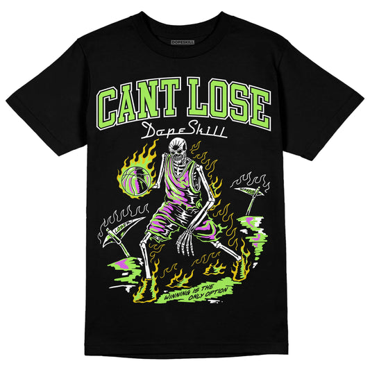 Jordan 5 "Green Bean" DopeSkill T-Shirt Cant Lose Graphic Streetwear - Black