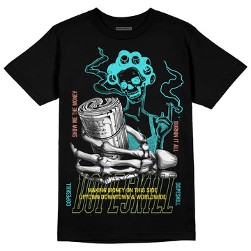 New Balance 9060 “Cyan Burst” DopeSkill T-Shirt Show Me The Money Graphic Streetwear - Black