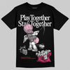 Jordan 3 “Wings” DopeSkill T-Shirt Play together, Stay together Graphic Streetwear - Black