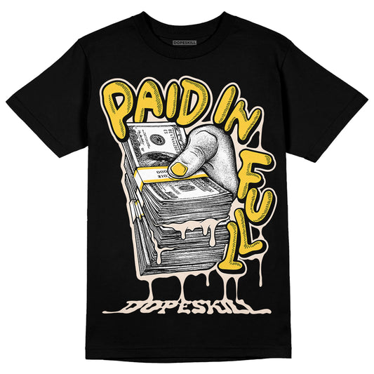 Jordan 4 "Sail" DopeSkill T-Shirt Paid In Full Graphic Streetwear - Black