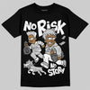 Air Foamposite One 'Triple White' DopeSkill T-Shirt No Risk No Story Graphic Streetwear - black