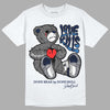 Jordan 3 "Midnight Navy" DopeSkill T-Shirt Love Kills Graphic Streetwear - White 