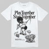 Jordan 4 “White Thunder” DopeSkill T-Shirt Play together, Stay together Graphic Streetwear - White