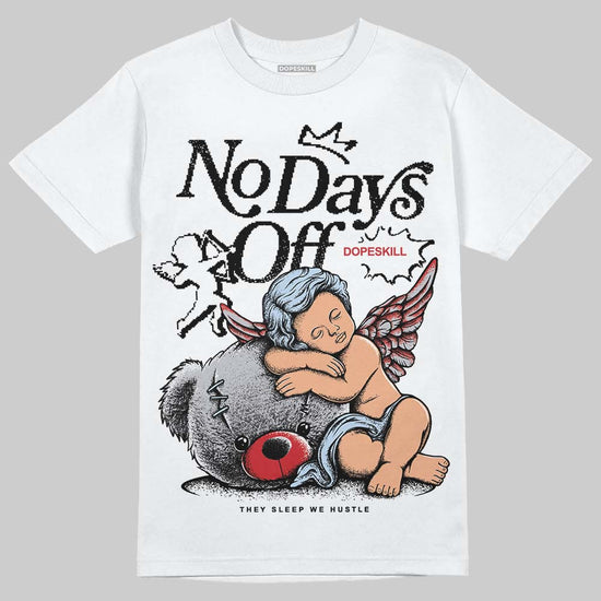 Jordan 5 Retro OG Black Metallic Reimagined DopeSkill T-Shirt New No Days Off Graphic Streetwear - WHite