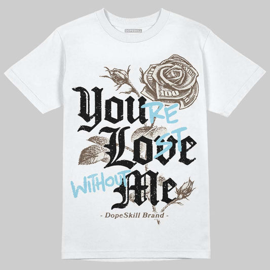 Asics Gel-Kayano 12.1 Cream/Stillwater DopeSkill T-Shirt You’re Lost Without Me Graphic Streetwear - White 