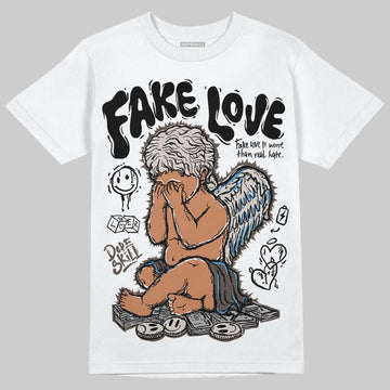 Adidas Samba OG White Black Clear Granite DopeSkill T-Shirt False Love Graphic Streetwear - White