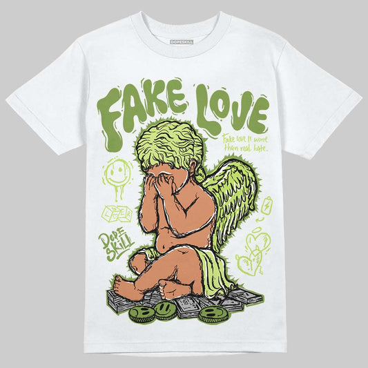 Dunk Low Pro SB 'Fruity Pack - Green Apple' DopeSkill T-Shirt New Fake Love Graphic Streetwear - White