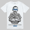 Jordan 5 Black University Blue DopeSkill T-Shirt Scared Money Don't Make No Money Graphic Streetwear - White