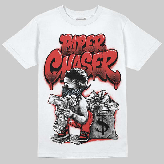 Jordan 6 “Reverse Infrared” DopeSkill T-Shirt Paper Chaser Boy Graphic Streetwear - White