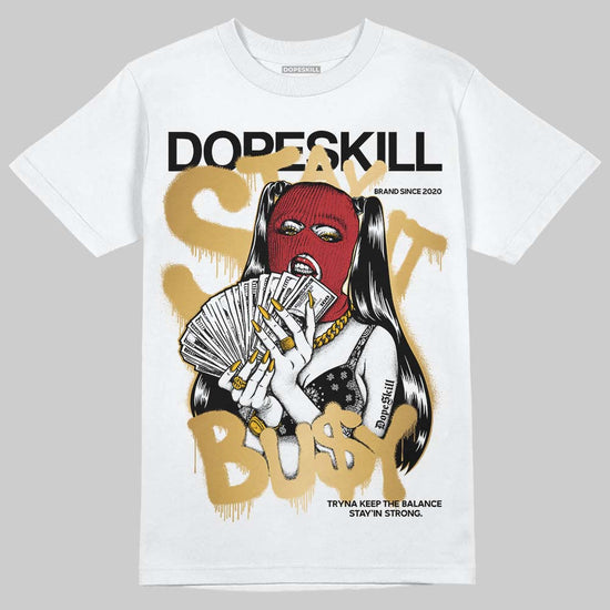 Jordan 12 Retro 'Taxi' 2025 DopeSkill T-Shirt Stay It Busy Graphic Streetwear - White