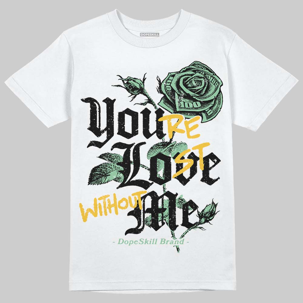 Asics Gel-Kayano 12.1 White/Menthol DopeSkill T-Shirt You’re Lost Without Me Graphic Streetwear - White 