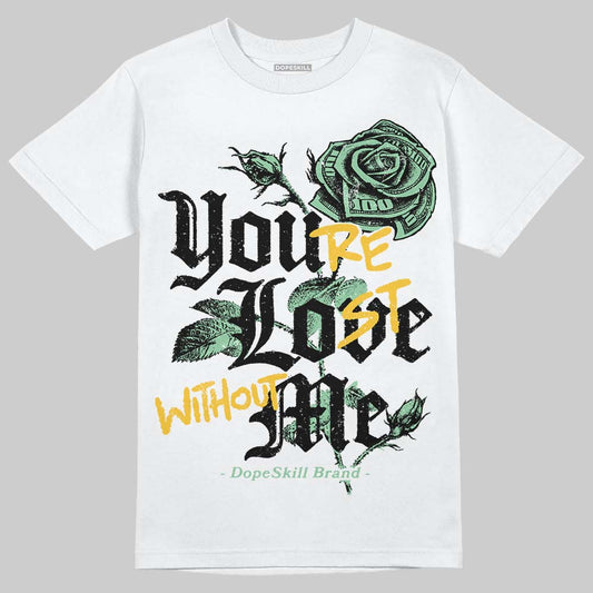 Asics Gel-Kayano 12.1 White/Menthol DopeSkill T-Shirt You’re Lost Without Me Graphic Streetwear - White 