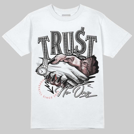 Harris Tweed x Wmns Dunk Low 'Black Phantom' DopeSkill T-Shirt Trust No One Graphic Streetwear - White