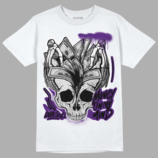 Jordan 12 “Field Purple” DopeSkill T-Shirt MOMM Skull Graphic Streetwear - White