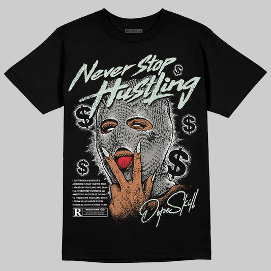 Jordan 1 Retro Low OG Year of the Snake (2025) DopeSkill T-Shirt Never Stop Hustling Graphic Streetwear - Black