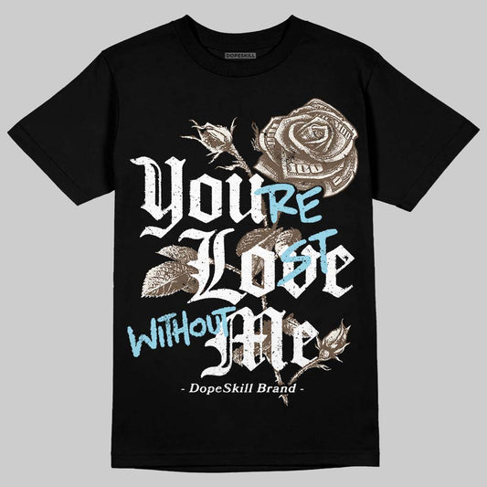 Asics Gel-Kayano 12.1 Cream/Stillwater DopeSkill T-Shirt You’re Lost Without Me Graphic Streetwear - Black