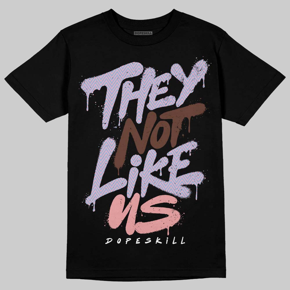 Harris Tweed x Dunk Low Denim Turquoise and Baroque Brown DopeSkill T-Shirt They Not Like Us Graphic Streetwear - Black