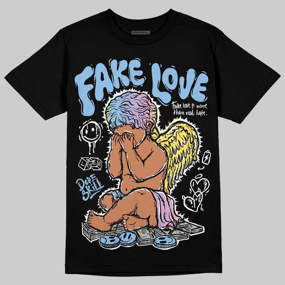 Jordan 5 “Year of the Snake” DopeSkill T-Shirt False Love Graphic Streetwear - Black