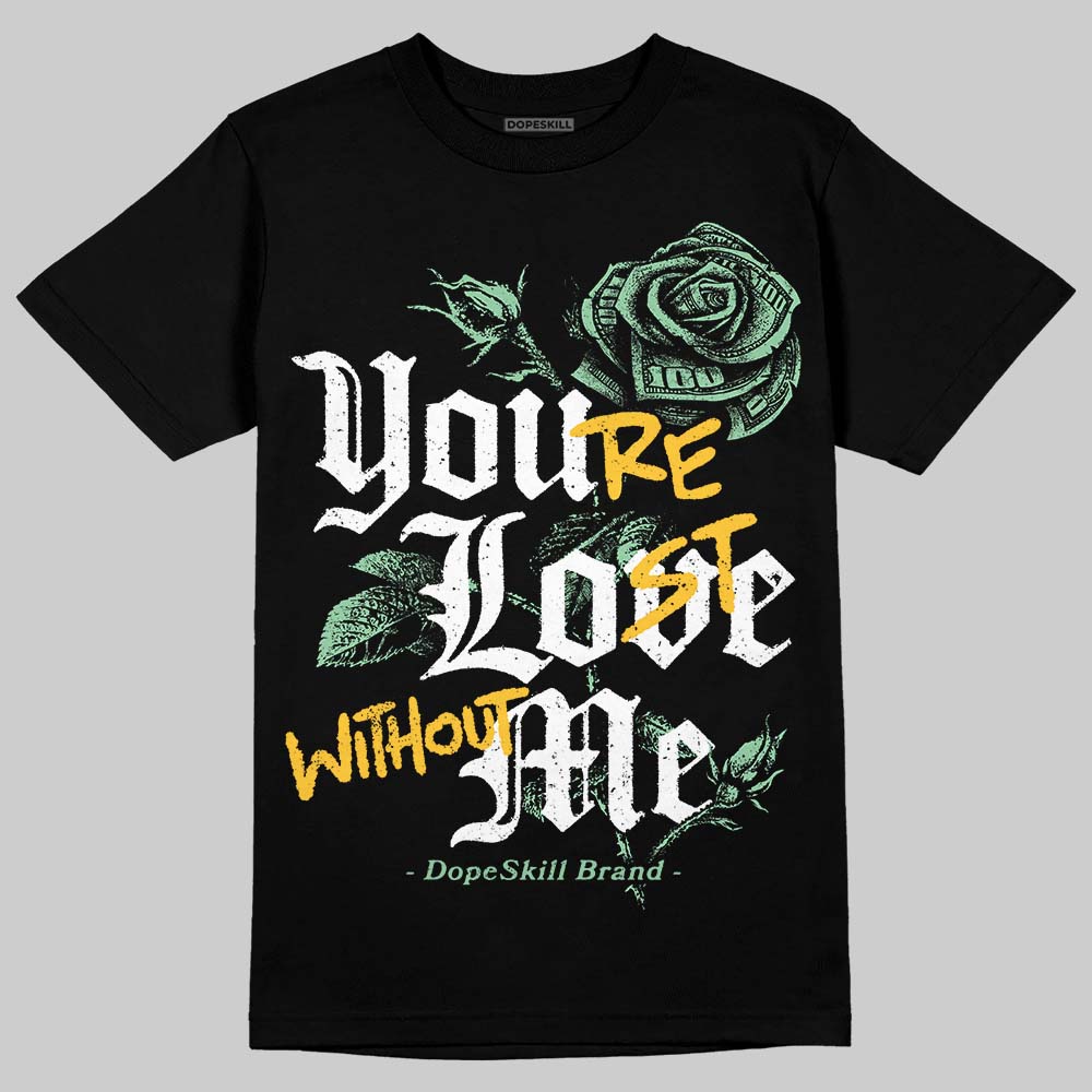 Asics Gel-Kayano 12.1 White/Menthol DopeSkill T-Shirt You’re Lost Without Me Graphic Streetwear - Black