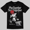 Jordan 3 “Cement Grey” DopeSkill T-Shirt Play together, Stay together Graphic Streetwear - Black