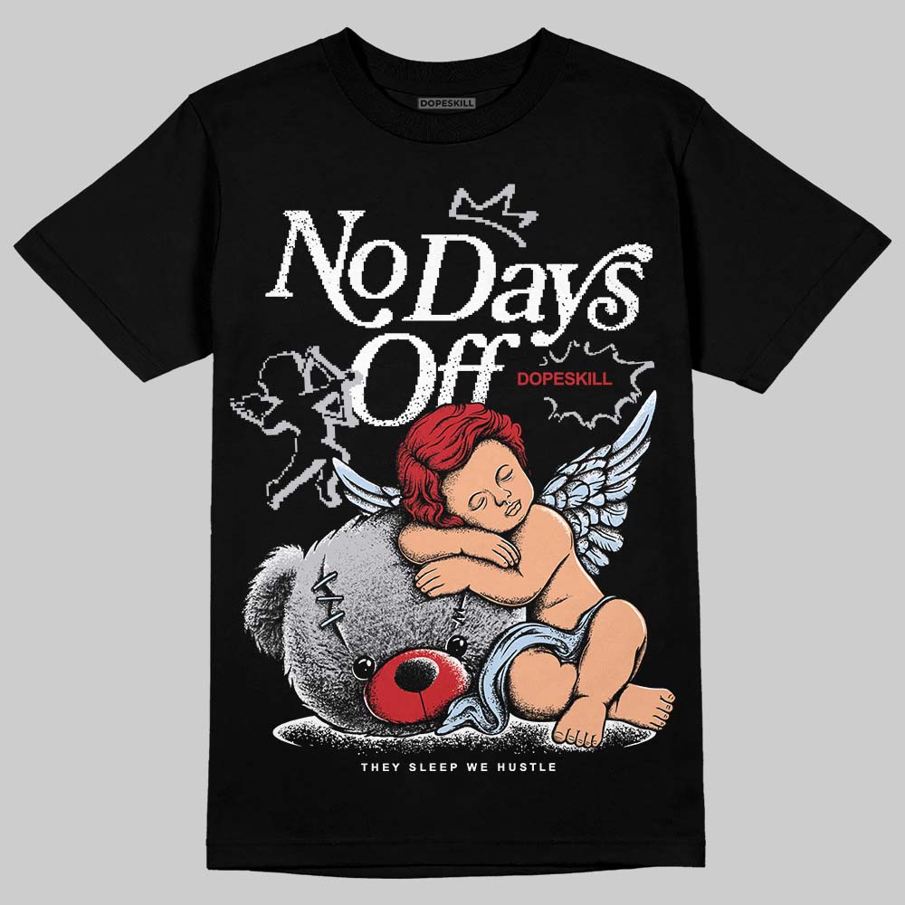 Jordan 5 Retro OG Black Metallic Reimagined DopeSkill T-Shirt New No Days Off Graphic Streetwear - Black