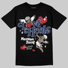 Jordan 1 High OG Rare Air "Deep Royal Blue" DopeSkill T-Shirt New Love Heals Graphic Streetwear - black
