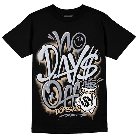 Jordan 4 Retro Frozen Moments DopeSkill T-Shirt No Days Off Graphic Streetwear - Black 