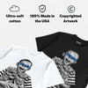 Black University Blue 5s DopeSkill T-Shirt Scared Money Don't Make No Money Graphic
