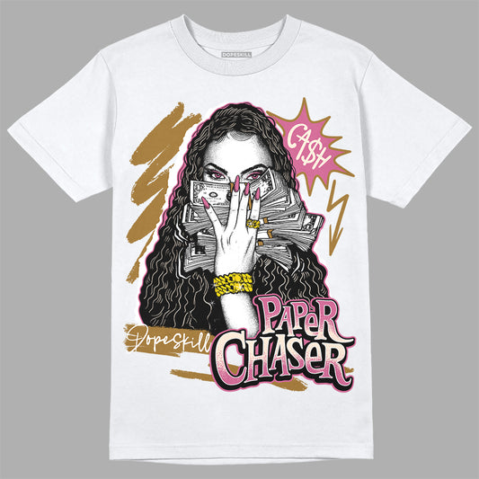 Dunk Low Just Do It “Bronzine/Playful Pink” DopeSkill T-Shirt NPC Graphic Streetwear - White 