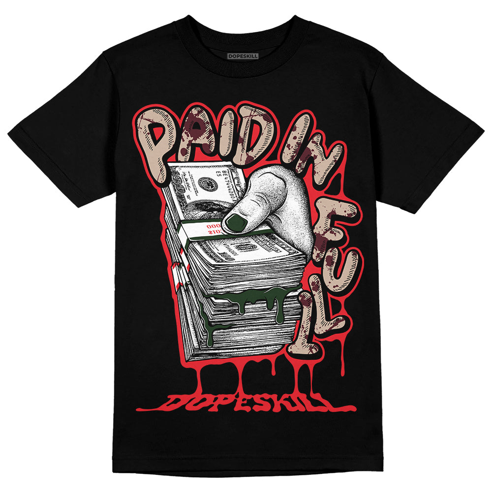 Dunk Low Freddy Krueger DopeSkill T-Shirt Paid In Full Graphic Streetwear - Black 