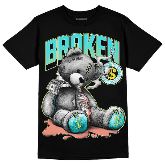 New Balance 9060 “Cyan Burst” DopeSkill T-Shirt Sick Bear Graphic Streetwear - Black