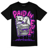 Dunk Low Championship Court Purple DopeSkill T-Shirt Paid In Full Graphic Streetwear - Black