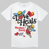 Union LA x Air Jordan 1 High OG “Chicago/Shadow” DopeSkill T-Shirt New Love Heals Graphic Streetwear - White