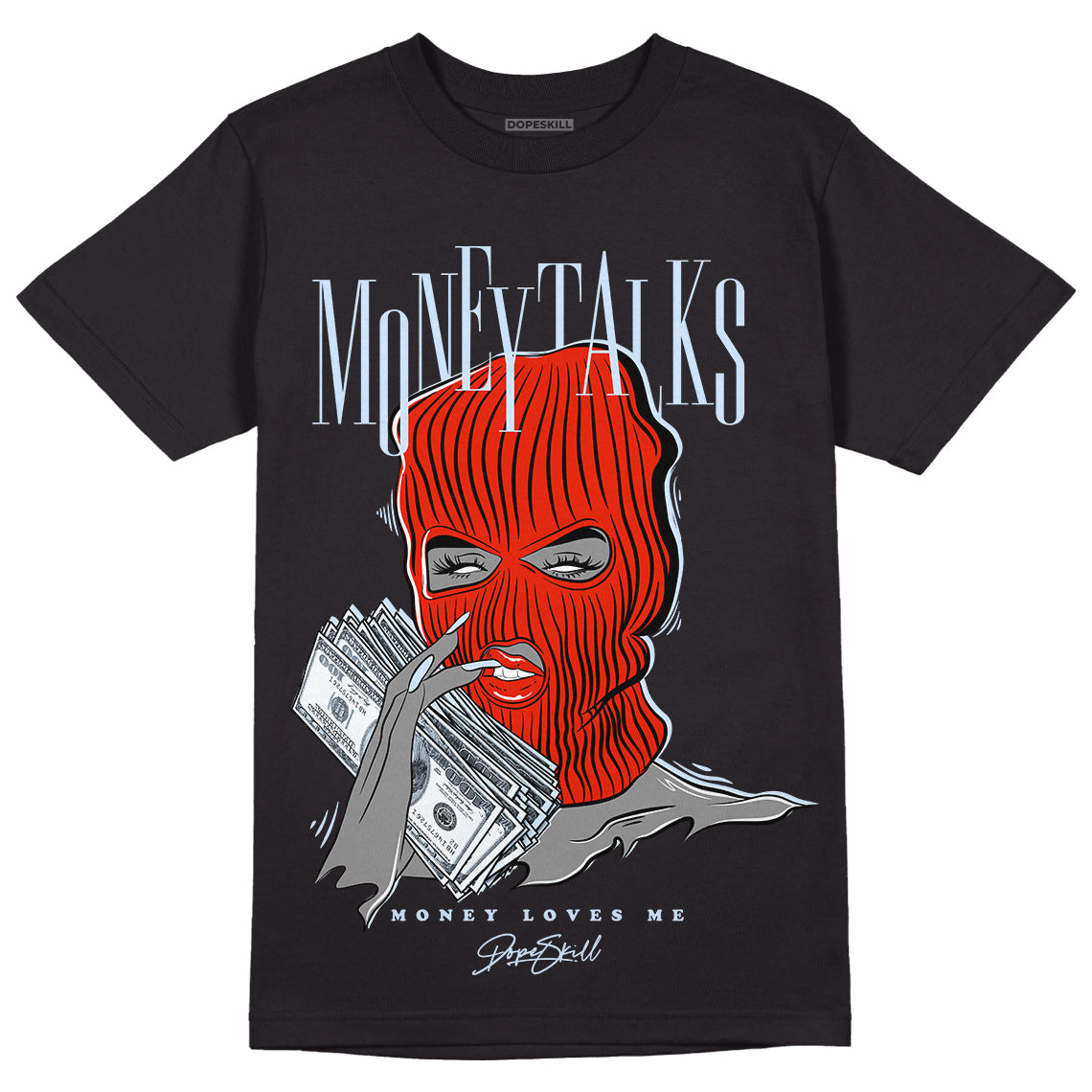 Jordan 6 Retro Toro Bravo DopeSkill T-Shirt Money Talks Graphic Streetwear - Black