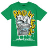 Jordan 5 “Lucky Green” DopeSkill Green T-shirt Paid In Full Graphic Streetwear 