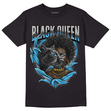 Jordan 2 Low "University Blue" DopeSkill T-Shirt New Black Queen Graphic Streetwear - Black